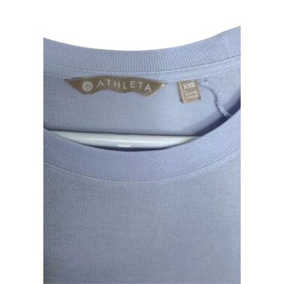 Athleta Serenity Criss Cross Sweatshirt-Long Sleeves-Powder Blue-Women’s Sz XXS - Picture 3 of 8